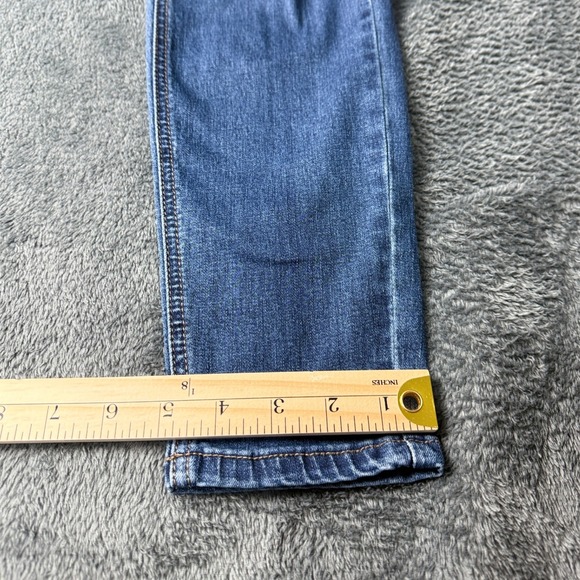 Kensie Effortless Ankle Mid Rise Distressed Blue Wash Skinny Jeans Size 6/28 - Picture 8 of 13